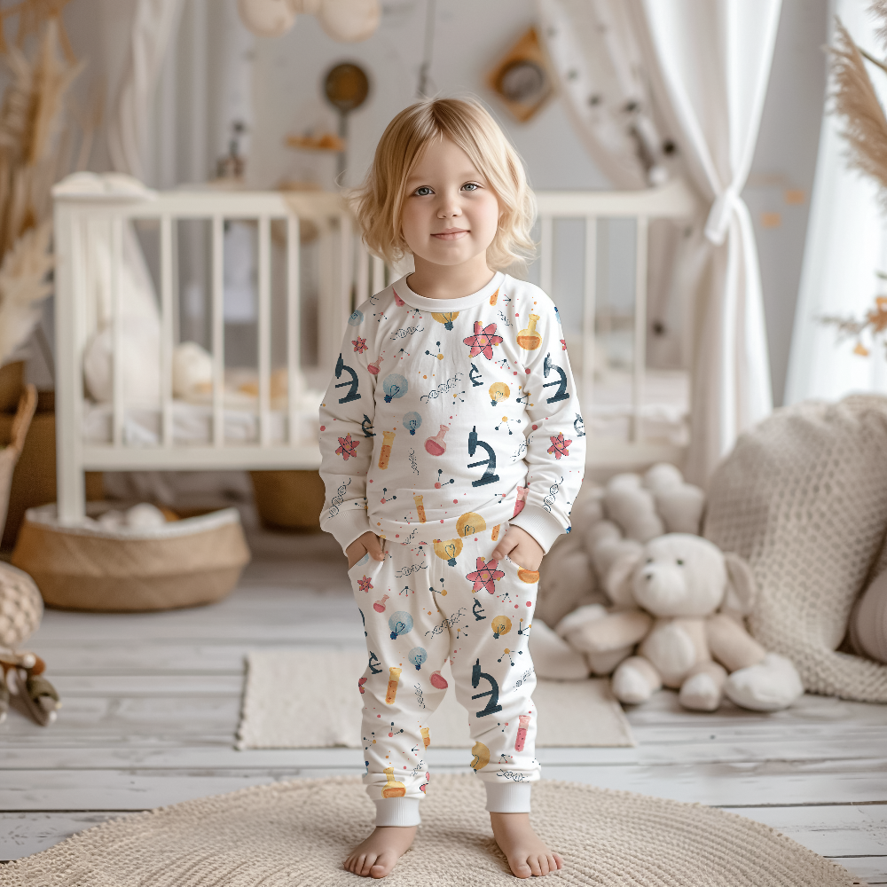 The Doudna genetics toddler pyjamas — science-inspired sleepwear by Stemmewear