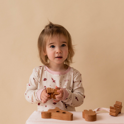 Space toddler pyjamas front view — The Bondar collection by Stemmewear