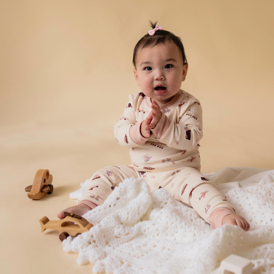 Transportation toddler pyjamas packaging — Stemmewear gift presentation
