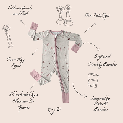 Space baby onesie product overview — The Bondar collection features